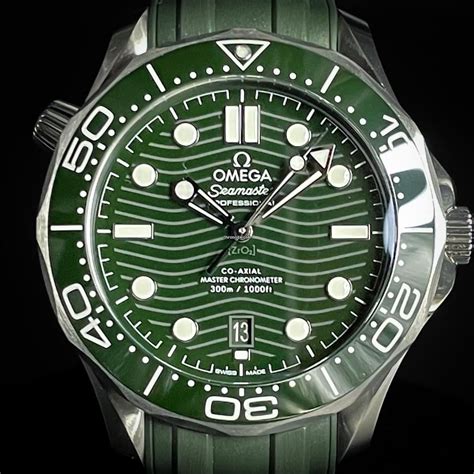 green omega seamaster for sale|Omega Seamaster green price.